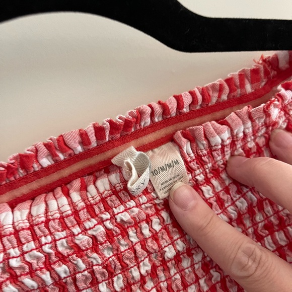 ROXY GIRLS Red and White Gingham dress M / 10 - Picture 4 of 5